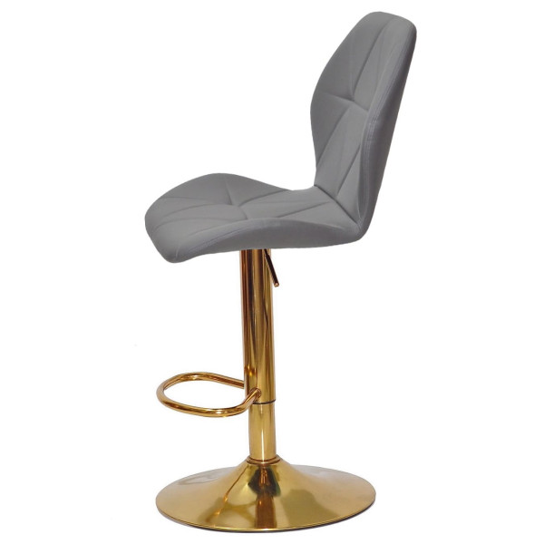 Барний стілець Onder Mebli REMI BAR GD-BASE Сірий 701 Екошкіра-4