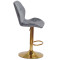 Барний стілець Onder Mebli REMI BAR GD-BASE Сірий OR-852 Оксамит-2-thumb