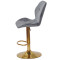 Барний стілець Onder Mebli REMI BAR GD-BASE Сірий OR-852 Оксамит-3-thumb