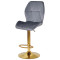 Барний стілець Onder Mebli REMI BAR GD-BASE Сірий UC-901 Оксамит-1-thumb