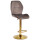 Барний стілець Onder Mebli REMI BAR GD-BASE Шоколад UC-908 Оксамит