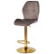 Барний стілець Onder Mebli REMI BAR GD-BASE Шоколад UC-908 Оксамит-1-thumb