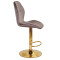 Барний стілець Onder Mebli REMI BAR GD-BASE Шоколад UC-908 Оксамит-2-thumb