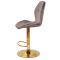 Барний стілець Onder Mebli REMI BAR GD-BASE Шоколад UC-908 Оксамит-3-thumb