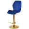 Барний стілець Onder Mebli REMI BAR GD-BASE Синій OR-859 Оксамит-1-thumb