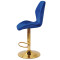 Барний стілець Onder Mebli REMI BAR GD-BASE Синій OR-859 Оксамит-3-thumb