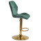 Барний стілець Onder Mebli REMI BAR GD-BASE Зелений OR-853 Оксамит-2-thumb