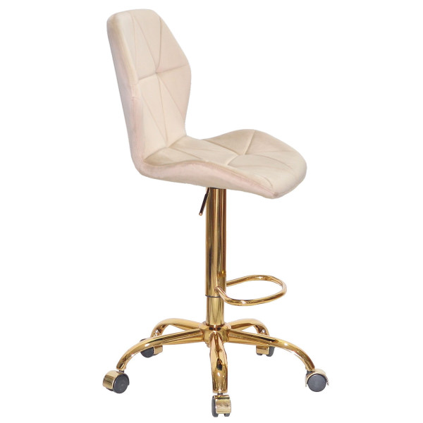 Барный стул Onder Mebli REMI BAR GD-Office Бежевый OR-851 Бархат-2