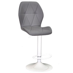 Барний стілець Onder Mebli REMI 385 BAR WT-BASE Сірий 701 Екошкіра