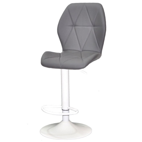 Барний стілець Onder Mebli REMI 385 BAR WT-BASE Сірий 701 Екошкіра-1