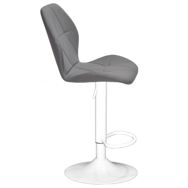 Барний стілець Onder Mebli REMI 385 BAR WT-BASE Сірий 701 Екошкіра-3