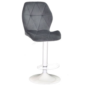 Барный стул Onder Mebli REMI 385 BAR WT-BASE Серый OR-852 Бархат