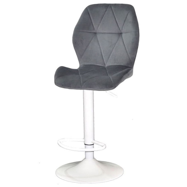 Барный стул Onder Mebli REMI 385 BAR WT-BASE Серый OR-852 Бархат-1