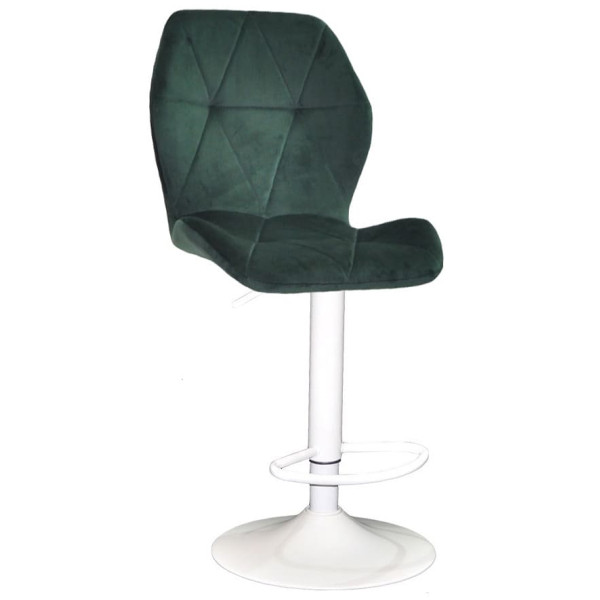 Барний стілець Onder Mebli REMI 385 BAR WT-BASE Зелений OR-853 Оксамит-0
