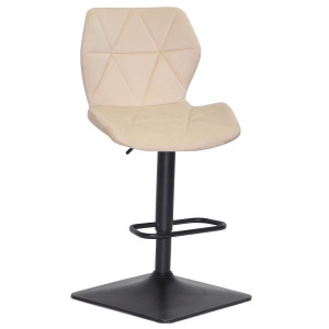 Барний стілець Onder Mebli Torino BAR 4-BK-BASE Бежевий B-1032 Оксамит