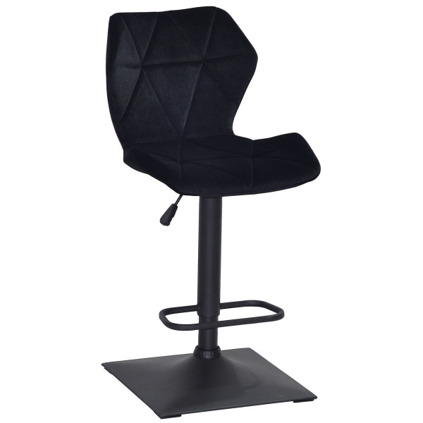Барний стілець Onder Mebli Torino BAR 4-BK-BASE Чорний B-1011 Оксамит-0