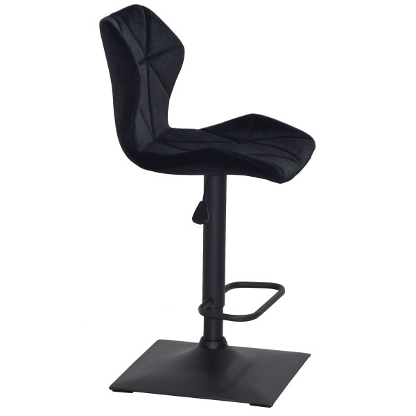 Барний стілець Onder Mebli Torino BAR 4-BK-BASE Чорний B-1011 Оксамит-2