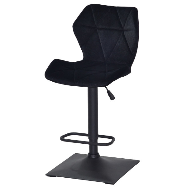 Барний стілець Onder Mebli Torino BAR 4-BK-BASE Чорний B-1011 Оксамит-1