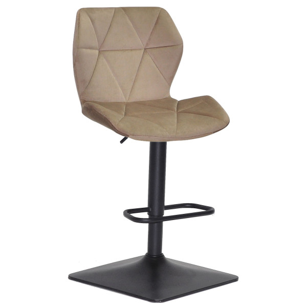 Барний стілець Onder Mebli Torino BAR 4-BK-BASE Мокко B-1033 Оксамит-0