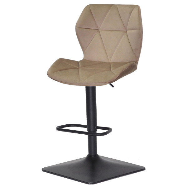 Барний стілець Onder Mebli Torino BAR 4-BK-BASE Мокко B-1033 Оксамит-1