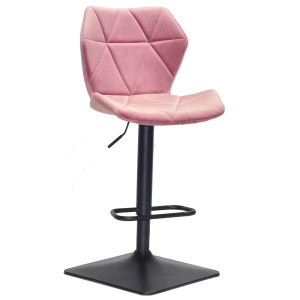 Барний стілець Onder Mebli Torino BAR 4-BK-BASE Пильна Троянда B-1030 Оксамит