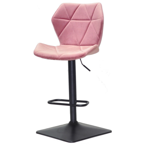 Барний стілець Onder Mebli Torino BAR 4-BK-BASE Пильна Троянда B-1030 Оксамит-1