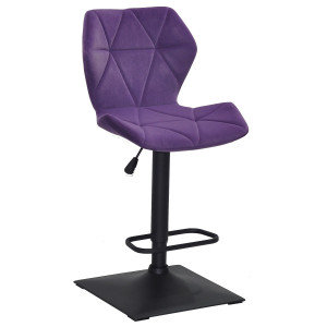 Барний стілець Onder Mebli Torino BAR 4-BK-BASE Пурпур B-1013 Оксамит