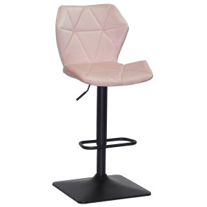 Барный стул Onder Mebli Torino BAR 4-BK-BASE Розовый B-1021 Бархат