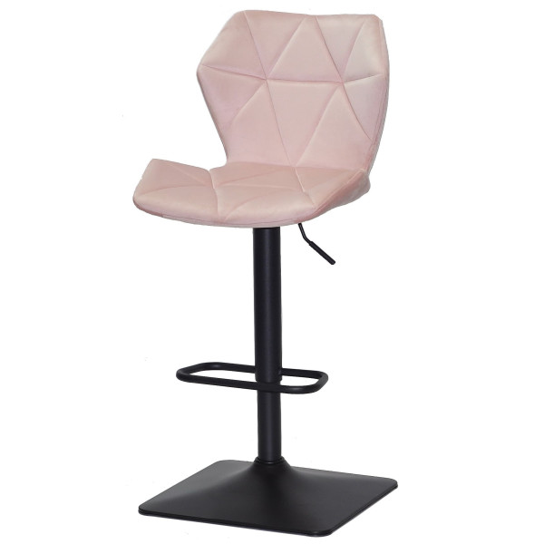 Барний стілець Onder Mebli Torino BAR 4-BK-BASE Рожевий B-1021 Оксамит-1