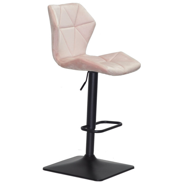 Барний стілець Onder Mebli Torino BAR 4-BK-BASE Рожевий B-1021 Оксамит-2
