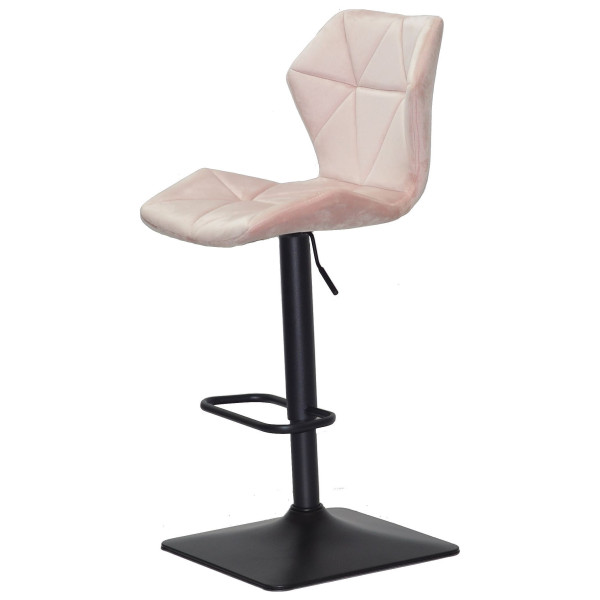 Барний стілець Onder Mebli Torino BAR 4-BK-BASE Рожевий B-1021 Оксамит-3