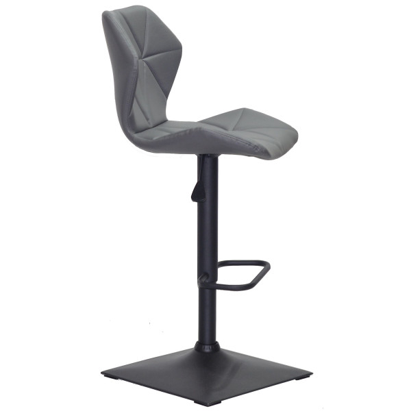 Барний стілець Onder Mebli Torino BAR 4-BK-BASE Сірий 1001 Екошкіра-2
