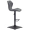 Барний стілець Onder Mebli Torino BAR 4-BK-BASE Сірий 1001 Екошкіра-2-thumb