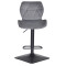 Барний стілець Onder Mebli Torino BAR 4-BK-BASE Сірий B-1034 Оксамит-2-thumb