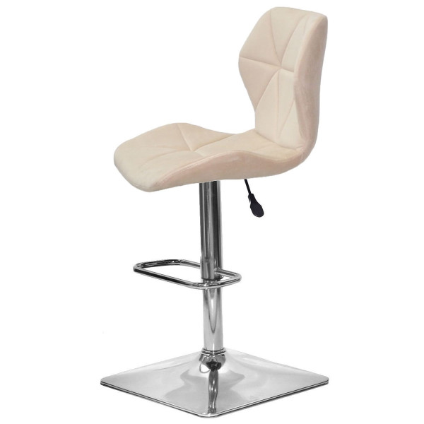 Барний стілець Onder Mebli Torino BAR 4-CH-BASE Бежевий B-1032 Оксамит-4