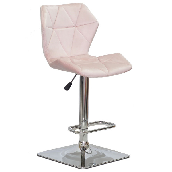 Барний стілець Onder Mebli Torino BAR 4-CH-BASE Рожевий B-1021 Оксамит-0