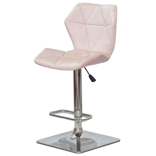 Барний стілець Onder Mebli Torino BAR 4-CH-BASE Рожевий B-1021 Оксамит-1