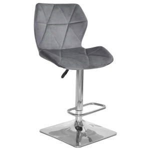 Барный стул Onder Mebli Torino BAR 4-CH-BASE Серый B-1034 Бархат