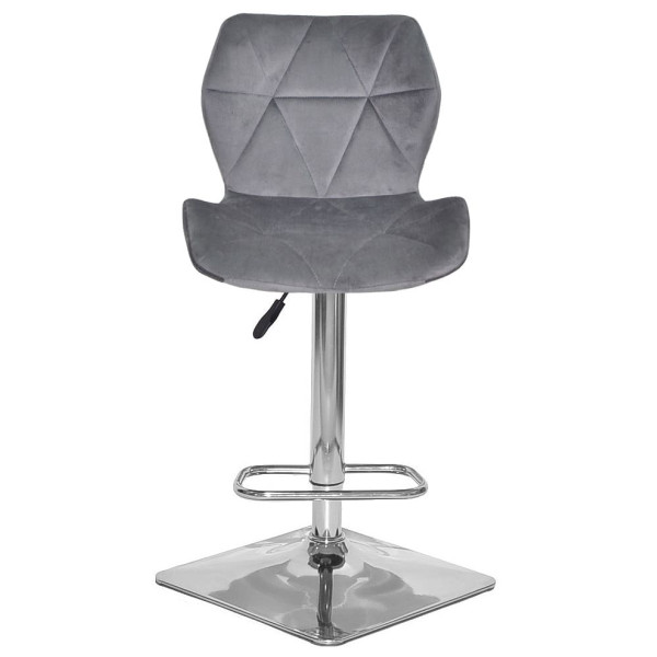 Барний стілець Onder Mebli Torino BAR 4-CH-BASE Сірий B-1034 Оксамит-2