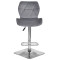 Барний стілець Onder Mebli Torino BAR 4-CH-BASE Сірий B-1034 Оксамит-2-thumb