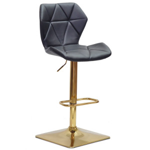 Барний стілець Onder Mebli Torino BAR 4-GD-BASE Чорний Екошкіра