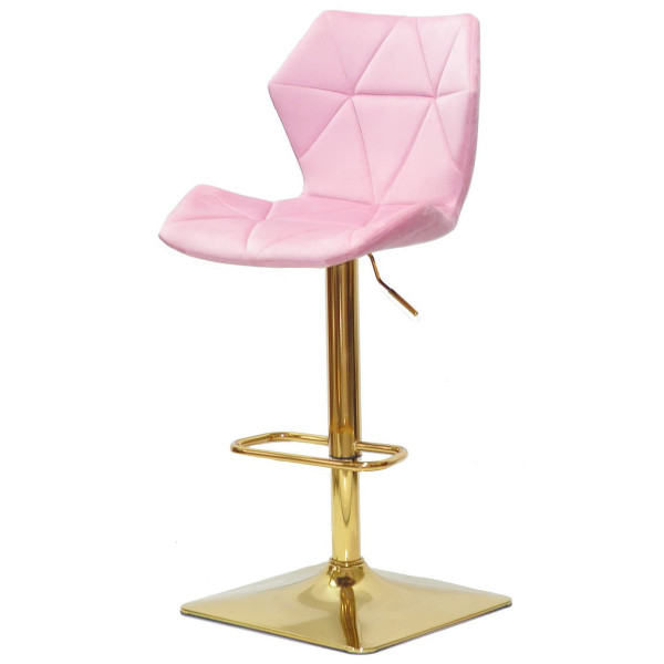 Барний стілець Onder Mebli Torino BAR 4-GD-BASE Фрез B-1025 Оксамит-1