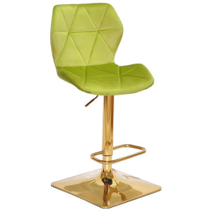 Барный стул Onder Mebli Torino BAR 4-GD-BASE Олива B-1035 Бархат