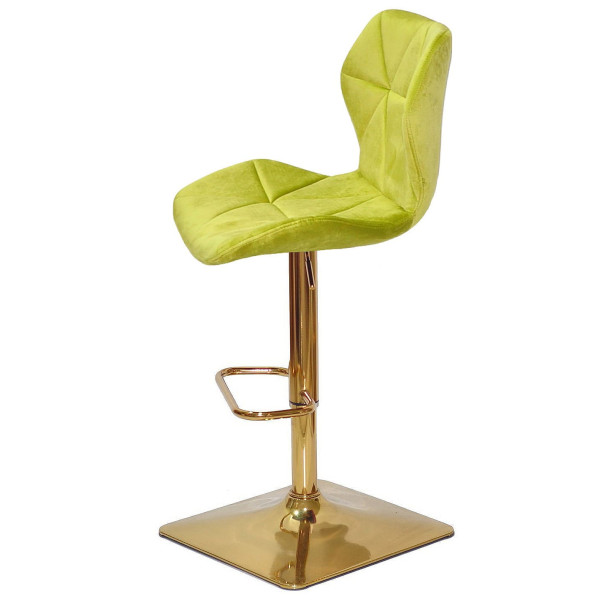 Барний стілець Onder Mebli Torino BAR 4-GD-BASE Олива B-1035 Оксамит-4