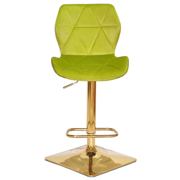 Барний стілець Onder Mebli Torino BAR 4-GD-BASE Олива B-1035 Оксамит-2