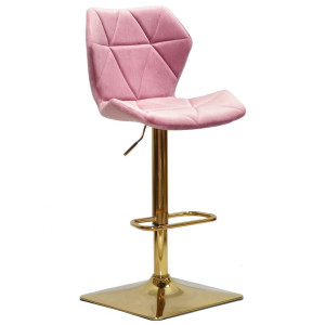 Барний стілець Onder Mebli Torino BAR 4-GD-BASE Пильна Троянда B-1030 Оксамит