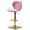 Барный стул Onder Mebli Torino BAR 4-GD-BASE Пыльная Роза B-1030 Бархат-1-thumb