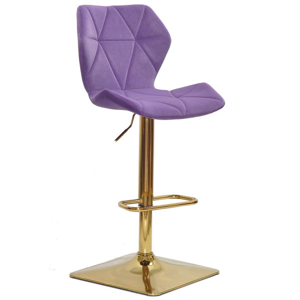 Барний стілець Onder Mebli Torino BAR 4-GD-BASE Пурпуровий B-1013 Оксамит-0