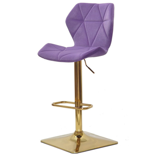 Барний стілець Onder Mebli Torino BAR 4-GD-BASE Пурпуровий B-1013 Оксамит-1