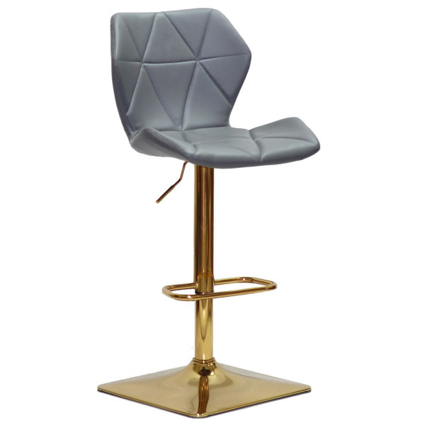 Барный стул Onder Mebli Torino BAR 4-GD-BASE Серый 1001 Экокожа-0